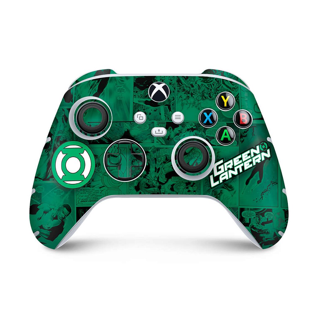 Skin Anti-Rage Xbox Series S X Controle - Lanterna Verde Comics