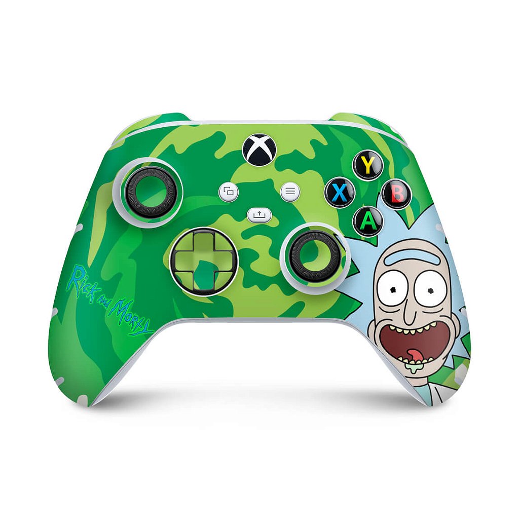 Skin Anti-Rage Xbox Series S X Controle - Rick And Morty