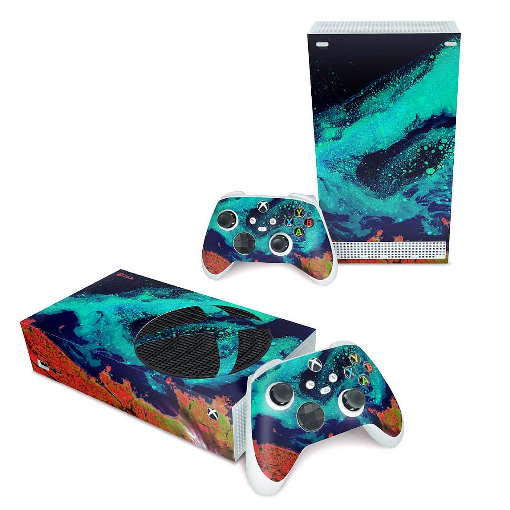 Skin Anti-Rage Xbox Series S Horizontal - Abstrato #105
