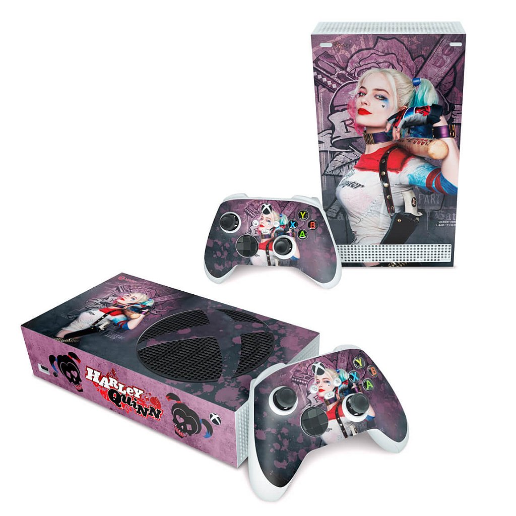 Skin Anti-Rage Xbox Series S Horizontal - Arlequina Harley Quinn