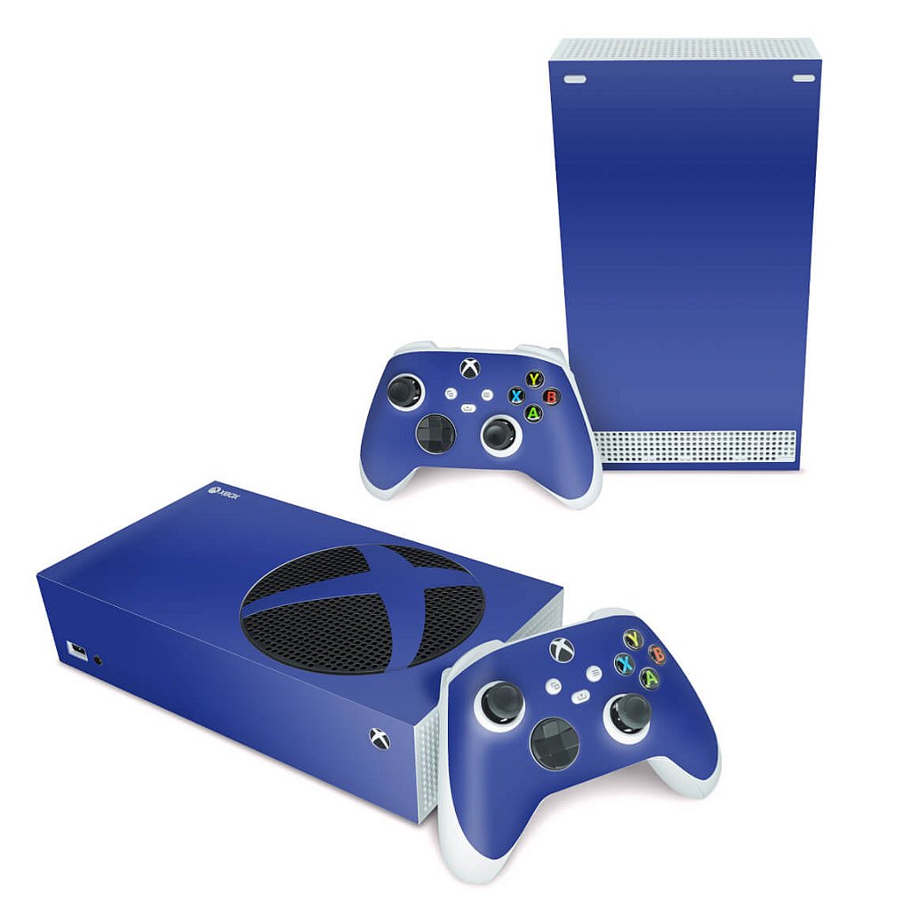 Skin Anti-Rage Xbox Series S Horizontal - Azul Escuro