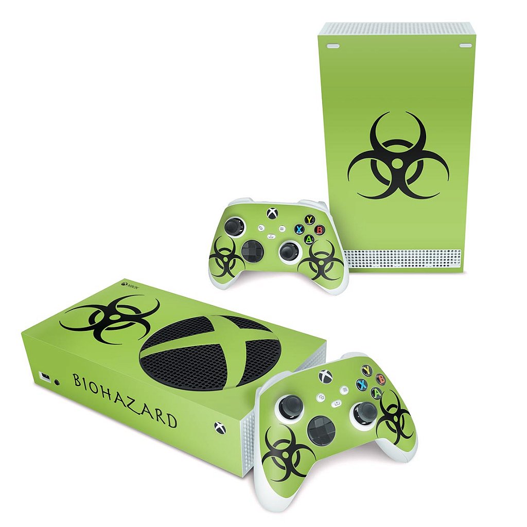 Skin Anti-Rage Xbox Series S Horizontal - Biohazard Radioativo