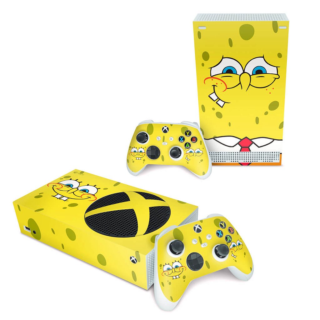 Skin Anti-Rage Xbox Series S Horizontal - Bob Esponja
