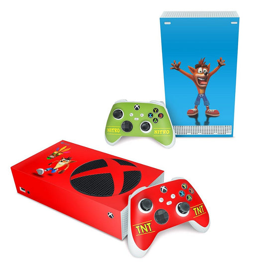 Skin Anti-Rage Xbox Series S Horizontal - Crash Bandicoot