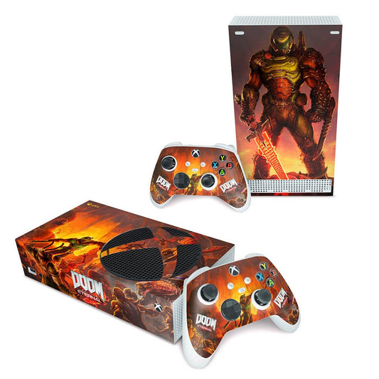 Skin Anti-Rage Xbox Series S Horizontal - Doom Eternal