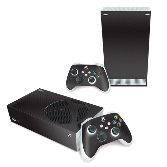 Skin Anti-Rage Xbox Series S Horizontal - Fibra de Carbono Preto