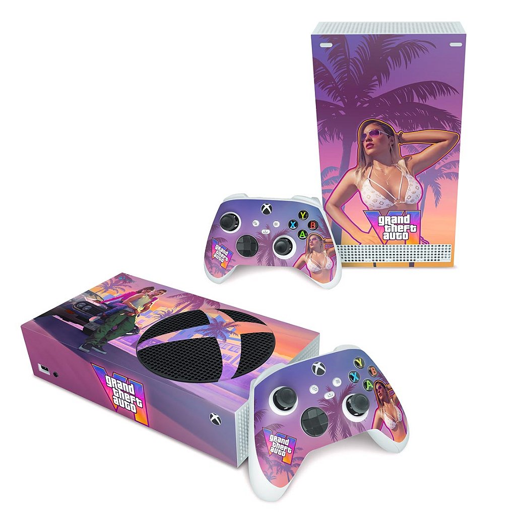 Skin Anti-Rage Xbox Series S Horizontal - GTA 6 VI
