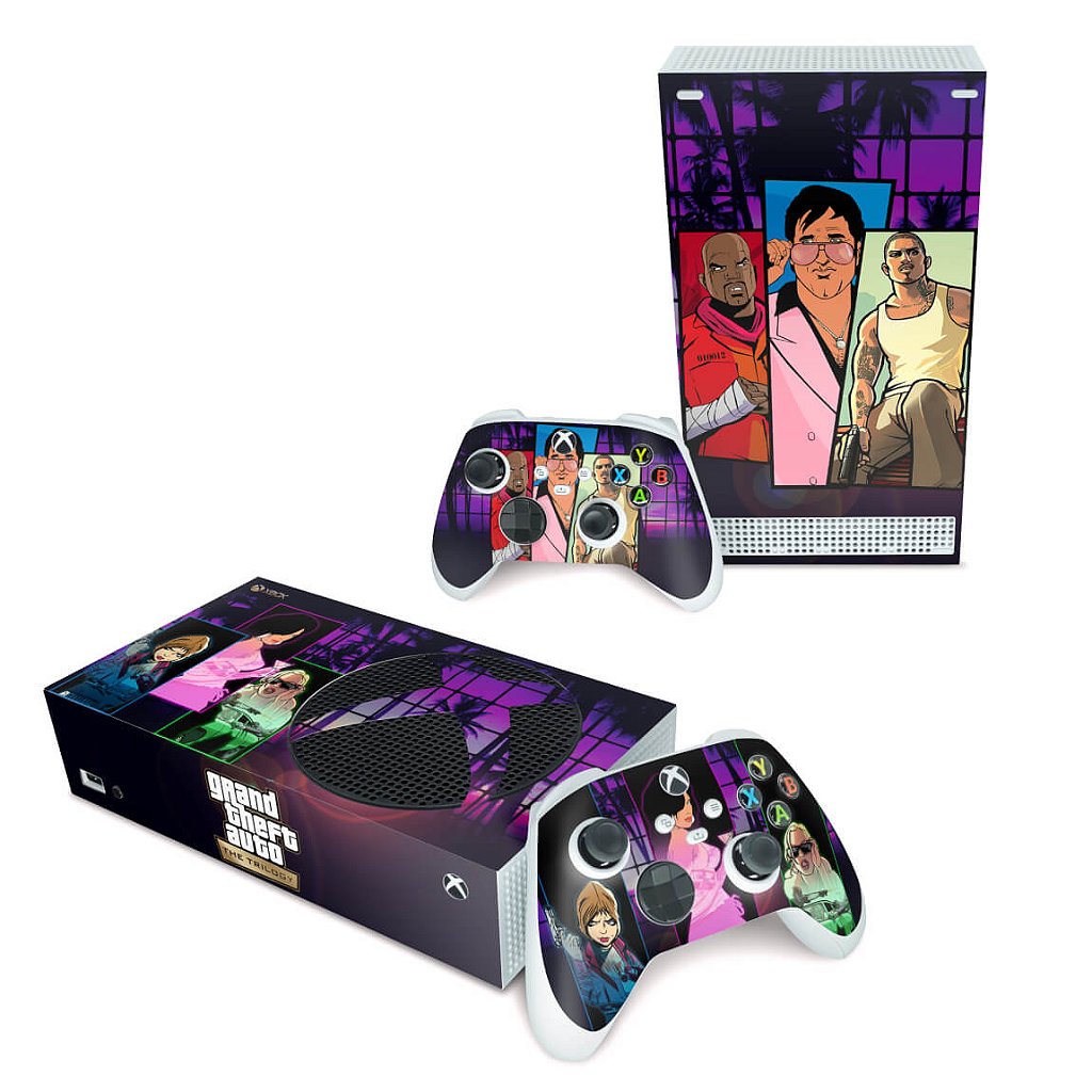 Skin Anti-Rage Xbox Series S Horizontal - GTA The Trilogy