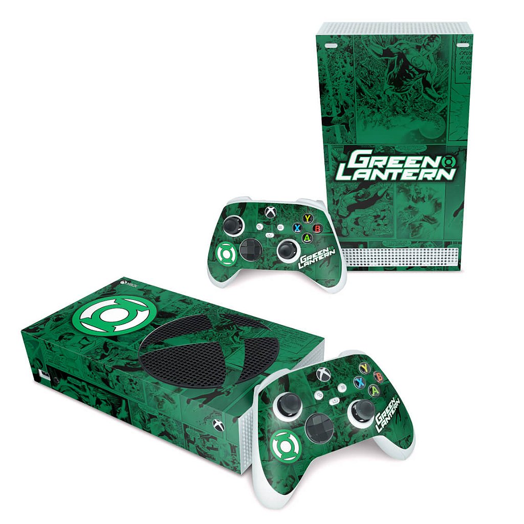 Skin Anti-Rage Xbox Series S Horizontal - Lanterna Verde Comics