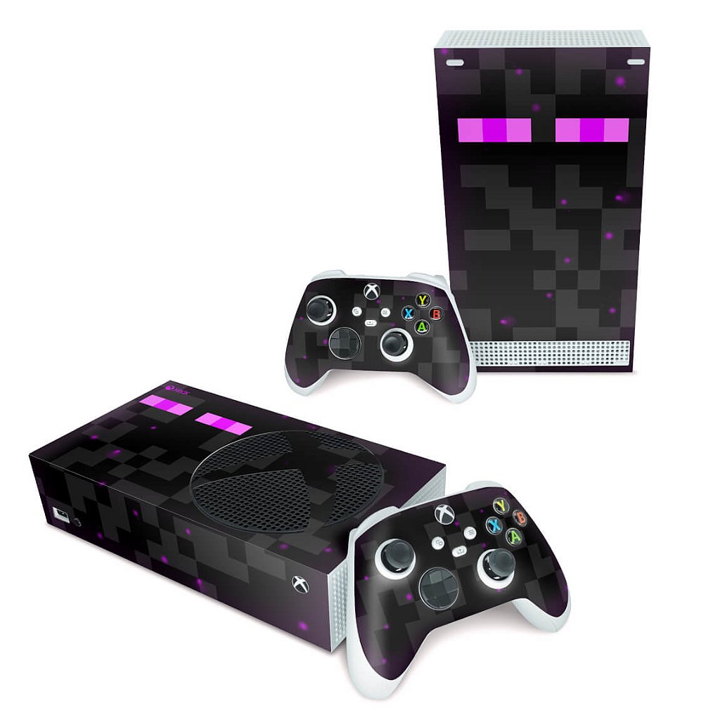 Skin Anti-Rage Xbox Series S Horizontal - Minecraft Enderman