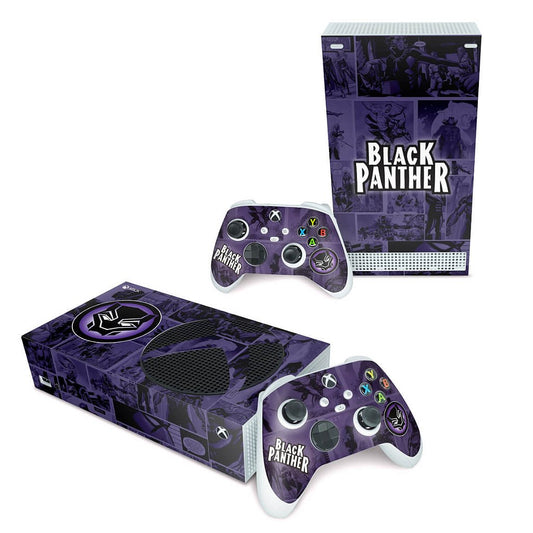 Skin Anti-Rage Xbox Series S Horizontal - Pantera Negra Comics