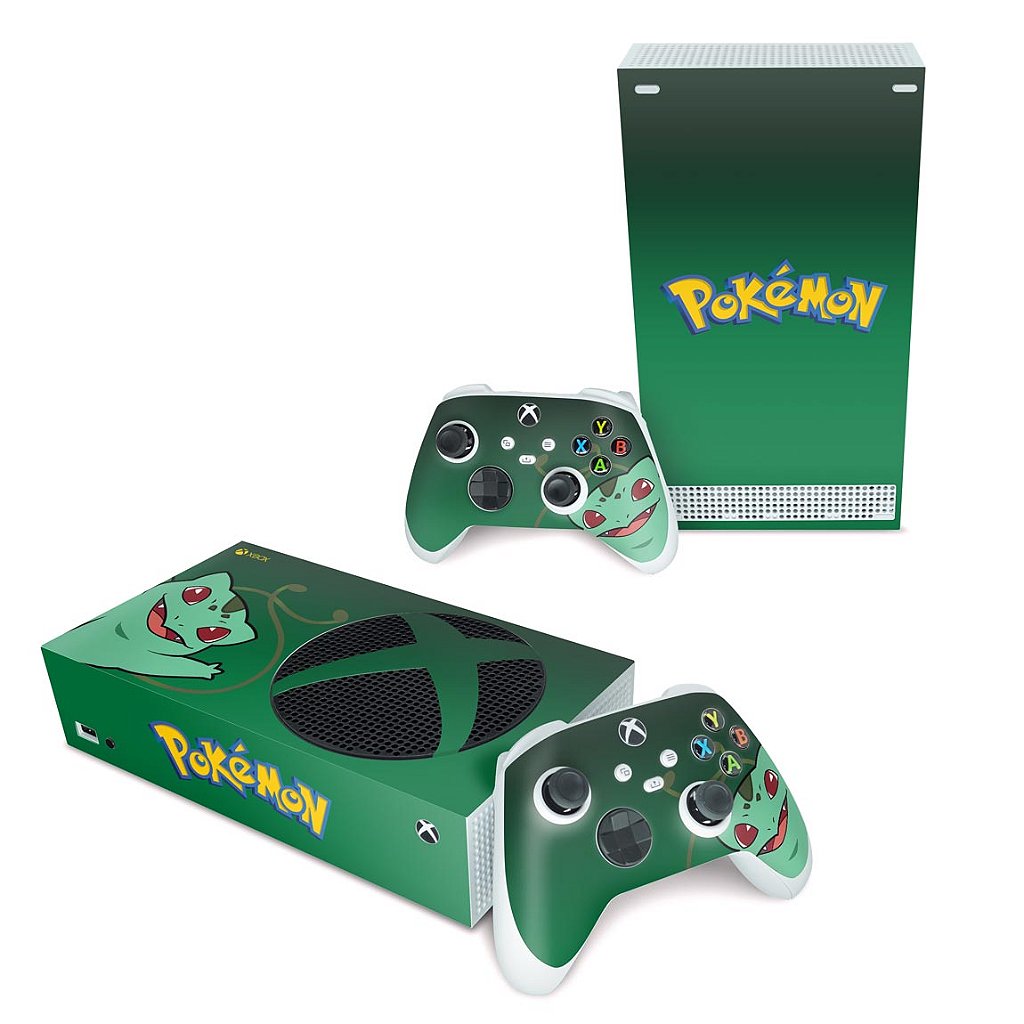 Skin Anti-Rage Xbox Series S Horizontal - Pokemon Bulbasaur