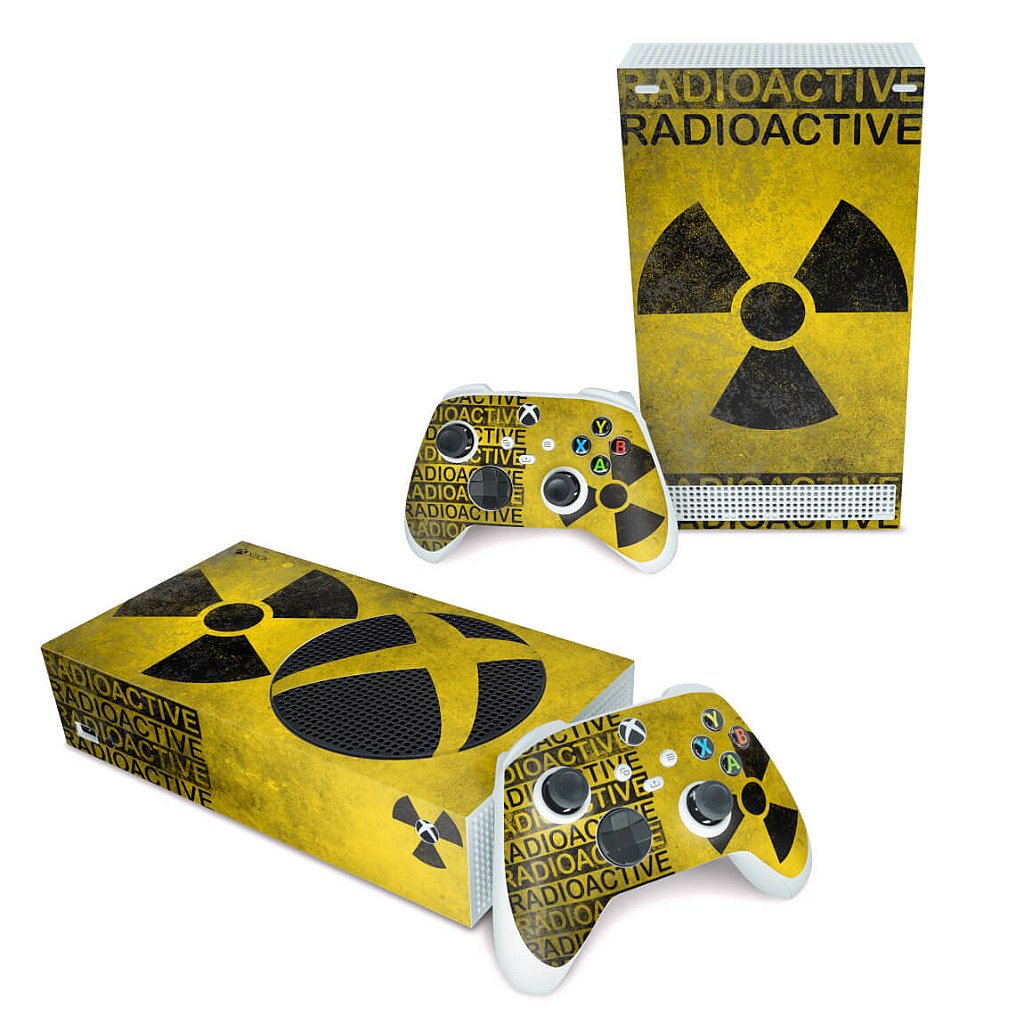 Skin Anti-Rage Xbox Series S Horizontal - Radioativo