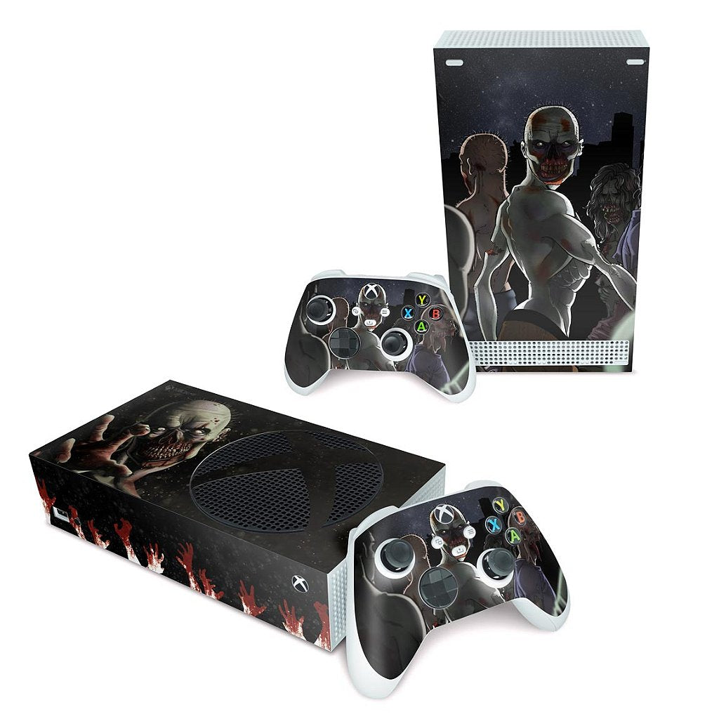 Skin Anti-Rage Xbox Series S Horizontal - Zombie Zumbi The Walking