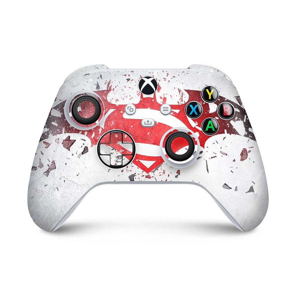 Skin Anti-Rage Xbox Series S X Controle - Batman Vs Superman Logo