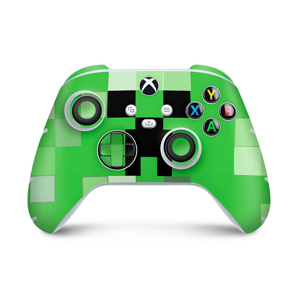 Skin Anti-Rage Xbox Series S X Controle - Creeper Minecraft