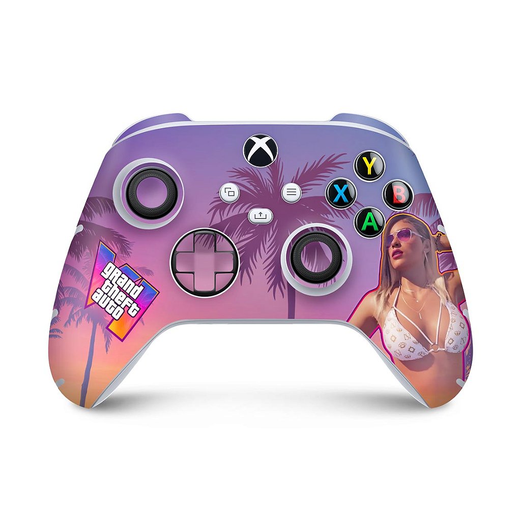 Skin Anti-Rage Xbox Series S X Controle - GTA 6 VI