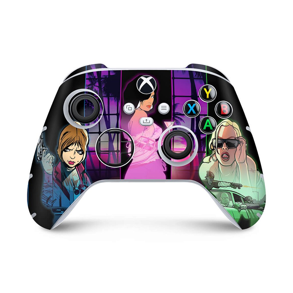 Skin Anti-Rage Xbox Series S X Controle - GTA The Trilogy
