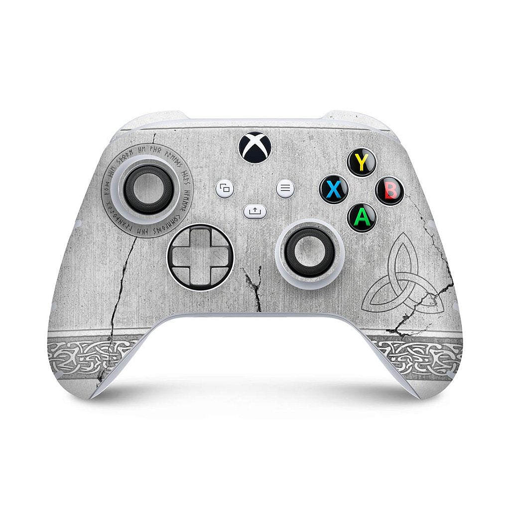 Skin Anti-Rage Xbox Series S X Controle - Mjolnir Thor Amor e Trovão