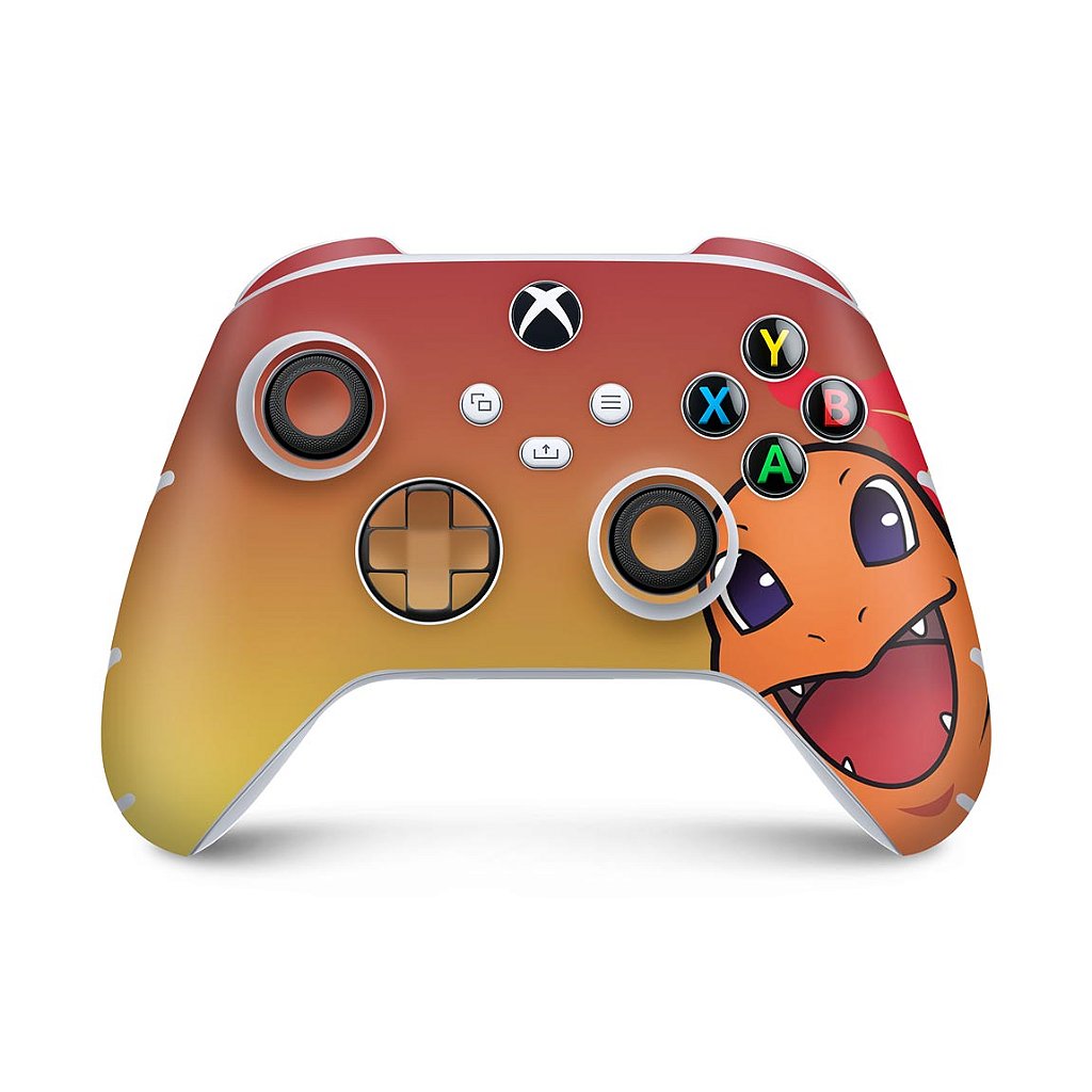 Skin Anti-Rage Xbox Series S X Controle - Pokemon Charmander