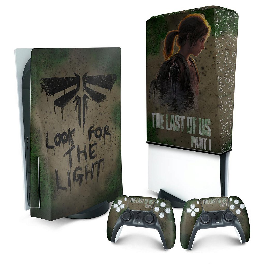 KIT Capa Anti Poeira e Skin Anti-Rage PS5 Fat Vertical - Modelo 159