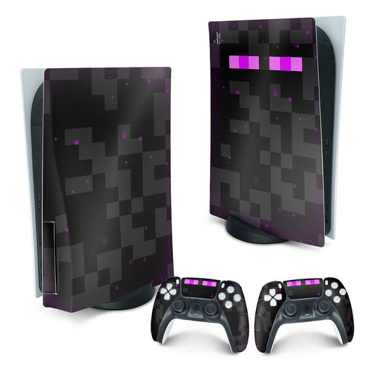 PS5 Fat Skin Anti-Rage Vertical - Minecraft Enderman