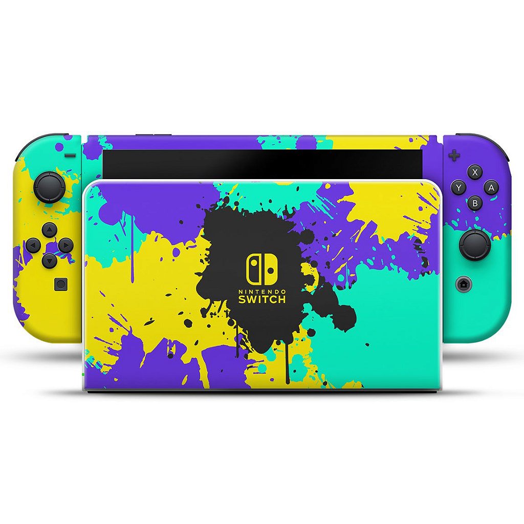 Skin Anti-Rage Nintendo Switch 1 Oled - Splatoon 3