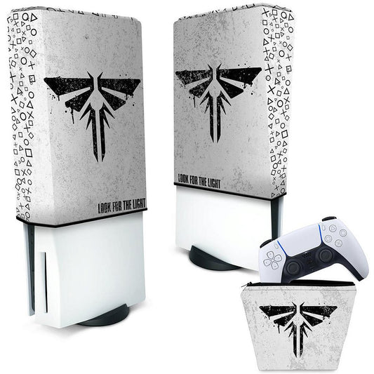KIT Capa Anti Poeira e Case Controle PS5 Fat Vertical - Modelo 138