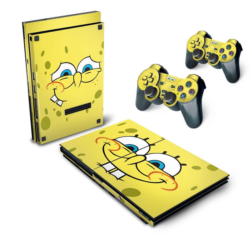 PS2 Slim Skin - Bob Esponja