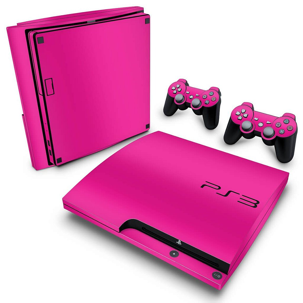 Skin Anti-Rage PS3 Slim - Rosa