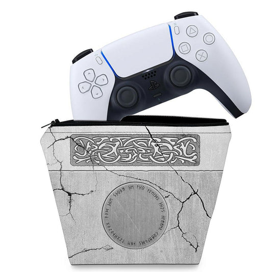 Capa PS5 Controle Case - Mjolnir Thor Amor e Trovão