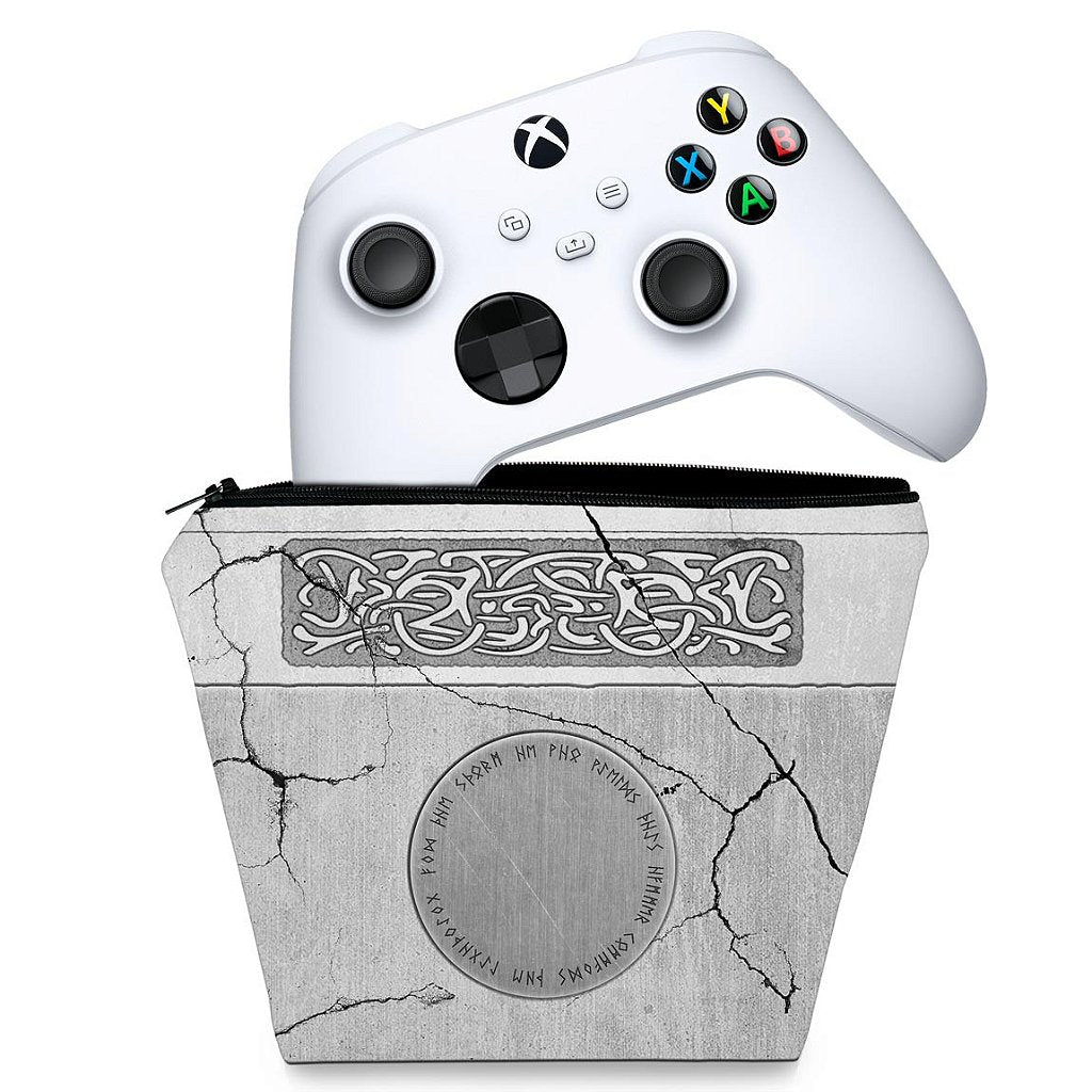 Capa Case Xbox Series S X Controle - Mjolnir Thor Amor e Trovão