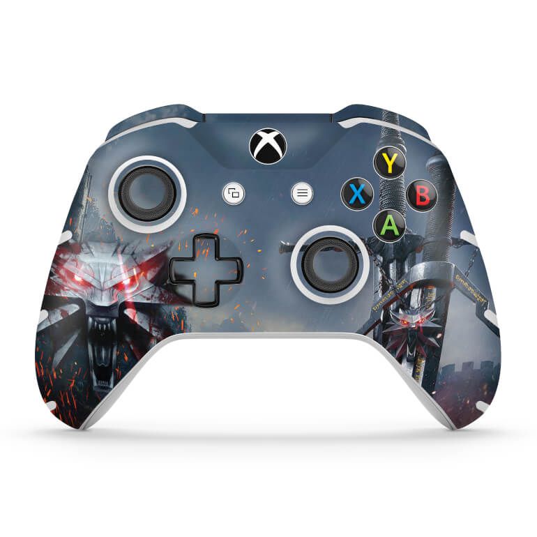 Skin Anti-Rage Xbox One Slim X Controle - The Witcher 3 #A