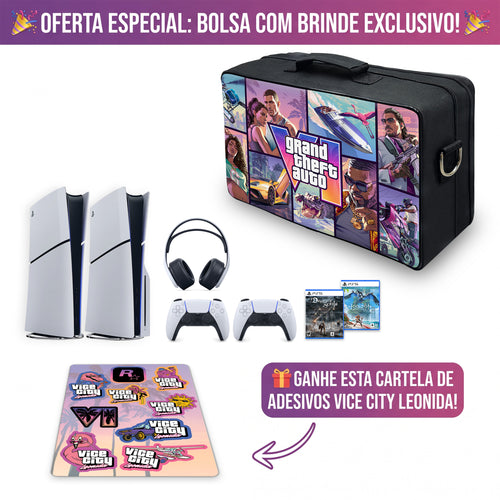 Bolsa Ps5 Slim Mochila Transporte Playstation 5 Slim Bag - GTA VI