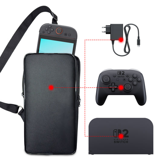 Bolsa para Nintendo Switch 2 Transporte Switch 2 Fat Mochila Bag