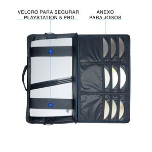 Bolsa PS5 Pro Mochila Transporte Playstation 5 Pro Bag - Days Of Play Edição Limitada - Pop Arte Skins - foto 4