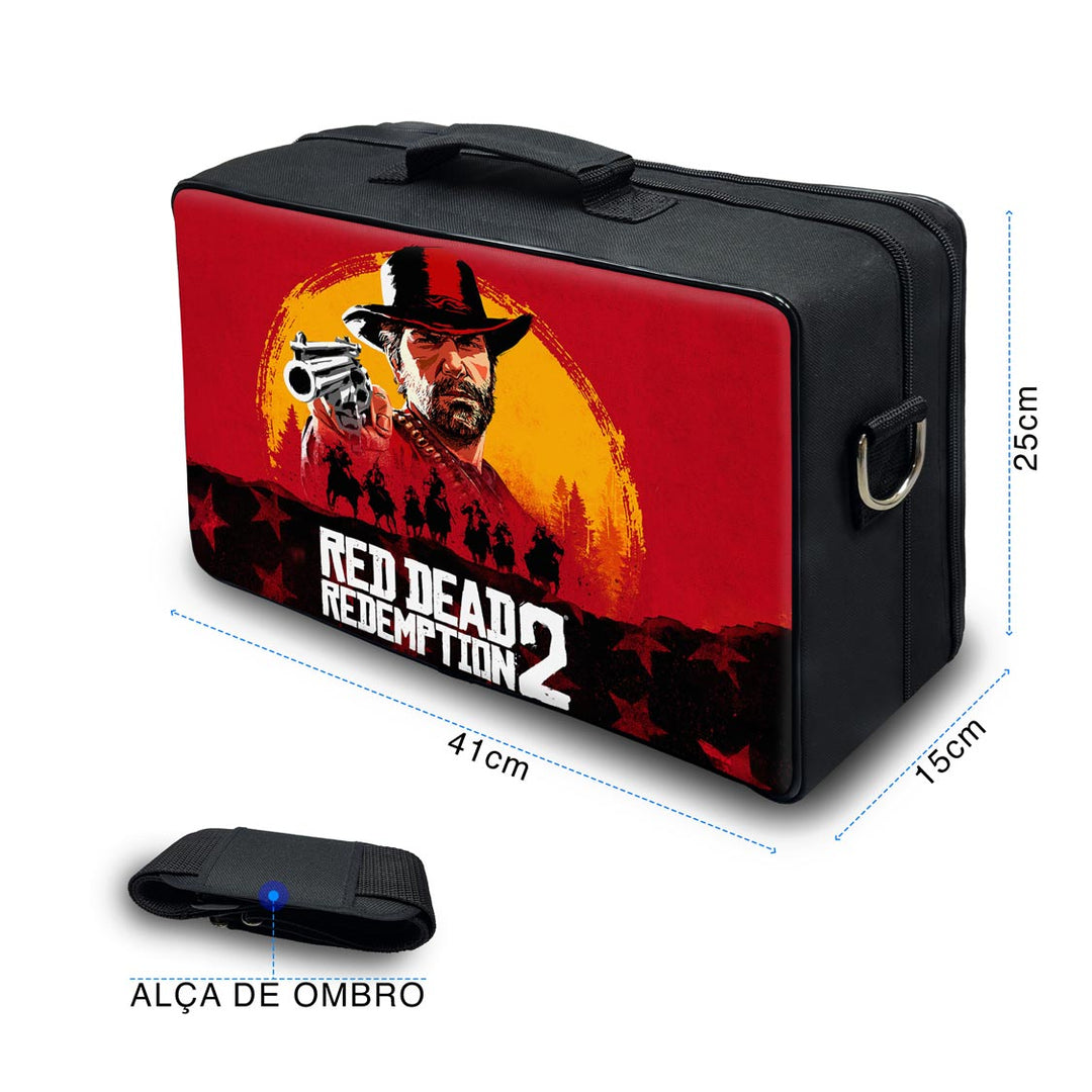 Bolsa PS5 Pro Mochila Transporte Playstation 5 Pro Bag - Red Dead Redemption 2 - Pop Arte Skins - foto 5
