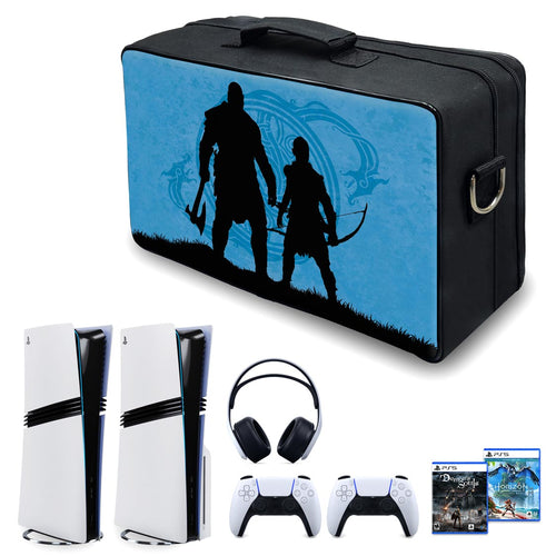 Bolsa PS5 Pro Mochila Transporte Playstation 5 Pro Bag - God of War Ragnarok Edition