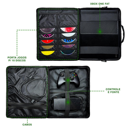 Bolsa Xbox One Fat Transporte Mochila Bag
