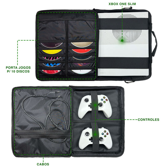 Bolsa Xbox One Slim Transporte Mochila Bag