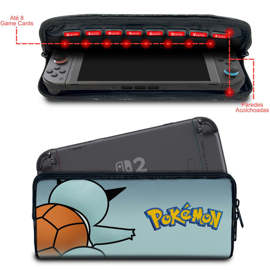 Case Nintendo Switch 2 Bolsa Estojo - Pokémon Squirtle