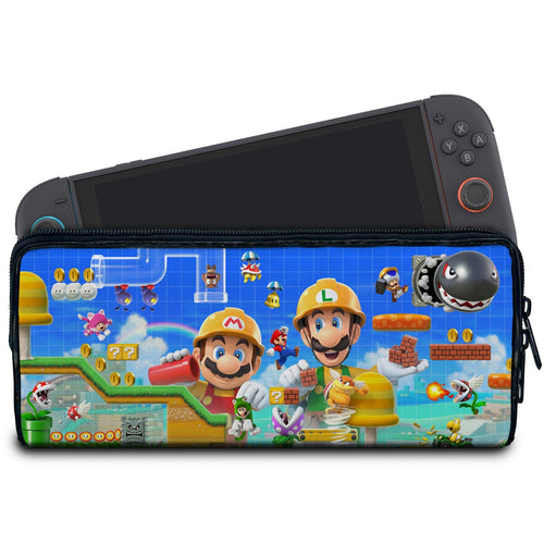 Case Nintendo Switch 2 Bolsa Estojo - Super Mario Maker 2