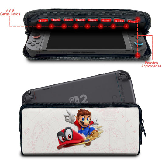 Case Nintendo Switch 2 Bolsa Estojo - Super Mario Odyssey