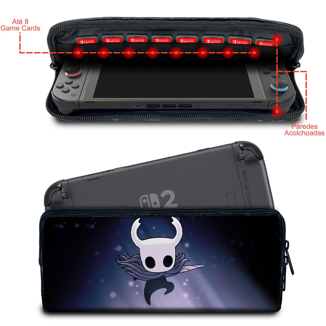 Case Nintendo Switch 2 Bolsa Estojo - Hollow Knight - Pop Arte Skins - foto 2