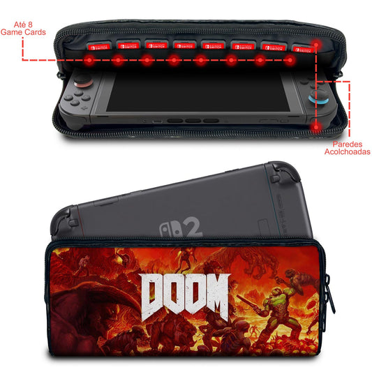 Case Nintendo Switch 2 Bolsa Estojo - Doom