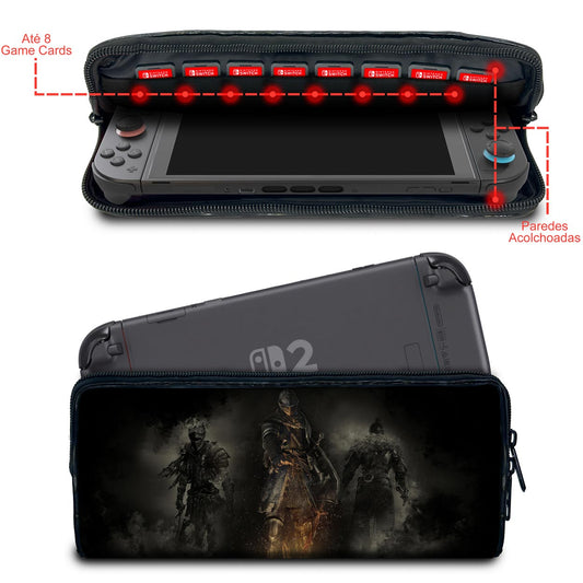 Case Nintendo Switch 2 Bolsa Estojo - Dark Souls Remastered