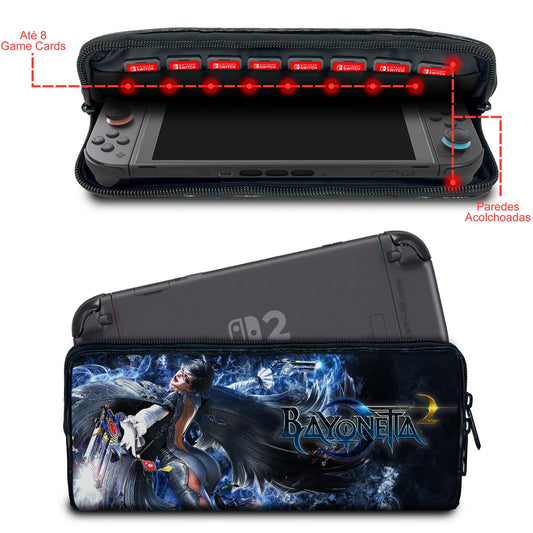 Case Nintendo Switch 2 Bolsa Estojo - Bayonetta 2
