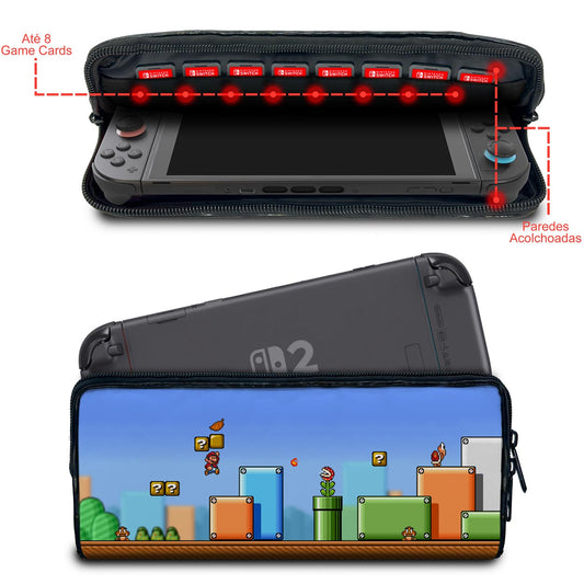 Case Nintendo Switch 2 Bolsa Estojo - Super Mario Bros 3