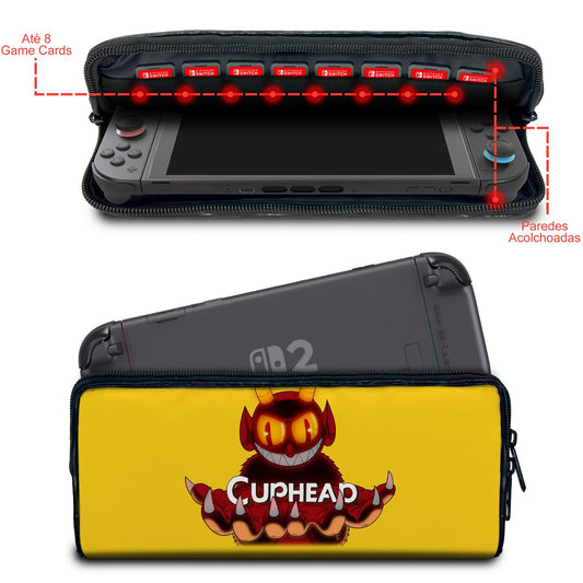 Case Nintendo Switch 2 Bolsa Estojo - Cuphead