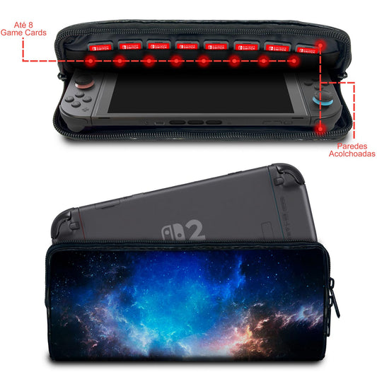 Case Nintendo Switch 2 Bolsa Estojo - Universo Cosmos